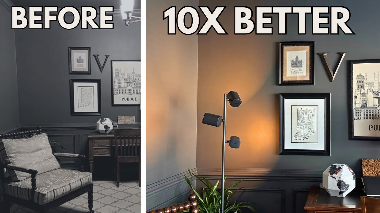 Govee Tree Lamp Review 5-minute lighting hack for a dark room