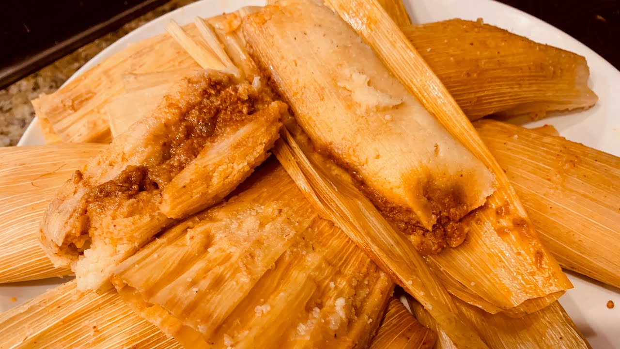 Tamales de puerco al Pastor ( por primera vez en YouTube 😊)