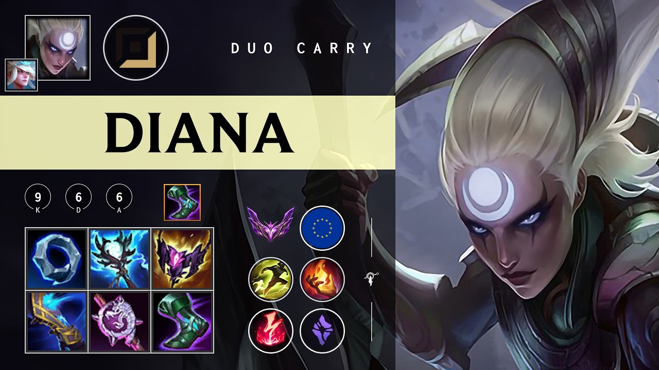 Diana Carry vs Hwei - EUW Master Patch 26.04