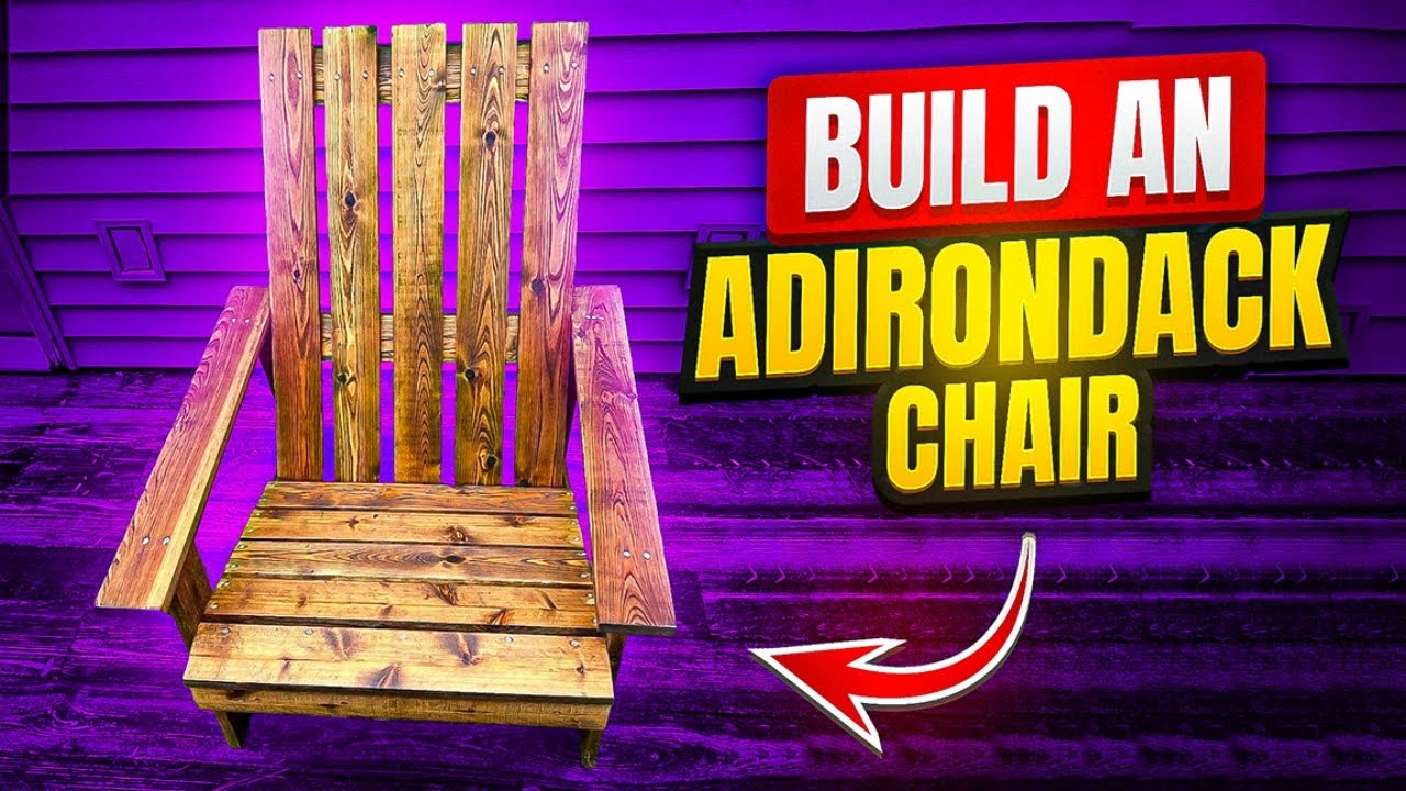 Как сделать стул для патио Adirondack