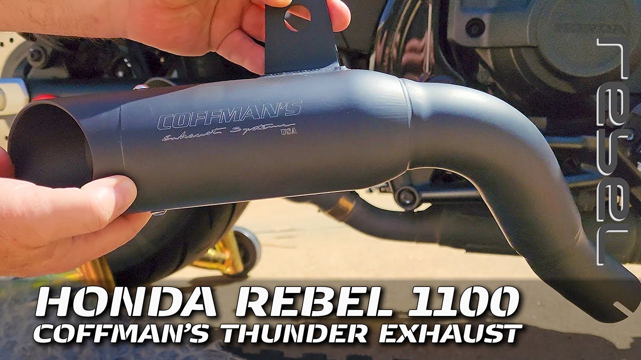 Установка выхлопной системы Thunder Exhaust от Coffman на Honda Rebel 1100