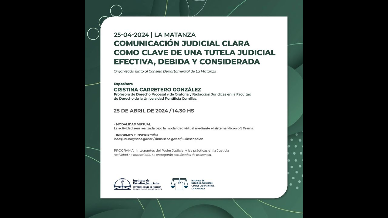 COMUNICACION JUDICIAL CLARA