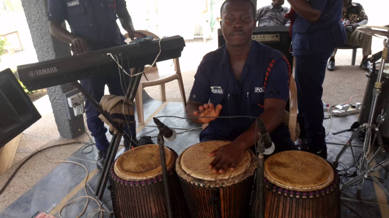 Ghana police band sound check(1)