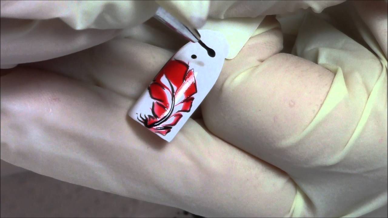 Nailart für Anfänger: Nass in Nass Technik mit Gel-Malfarben