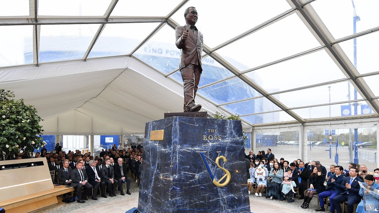 Khun Vichai Statue Revealed At King Power Stadium