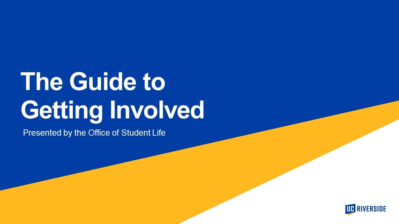 The Guide to Getting Involved