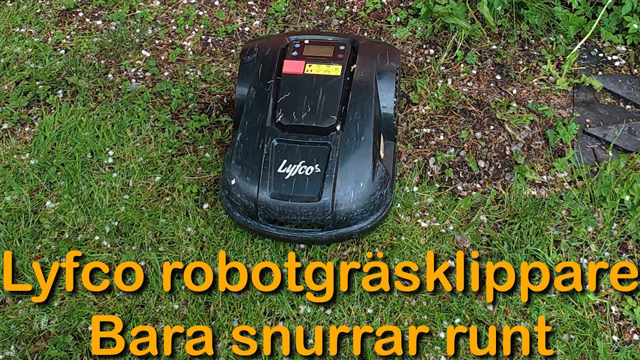 Fixar robotgräsklipparen (Reparerar Lyfco 1800 ) gräsklipparen snurrar runt