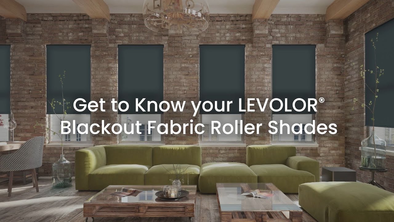 Levolor Blackout Fabric Roller Shades: Features, Lift Options & Installation