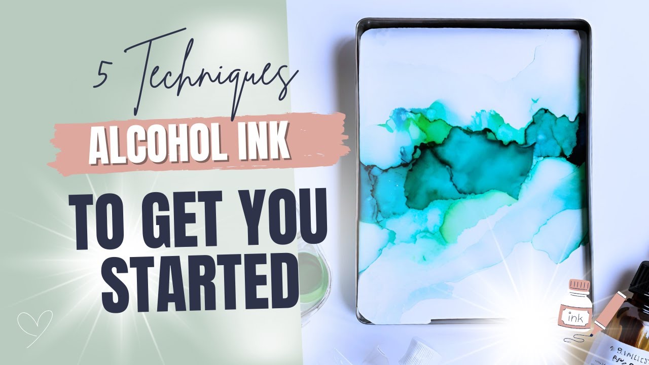 5 BEGINNER Techniques with ALCOHOL INK