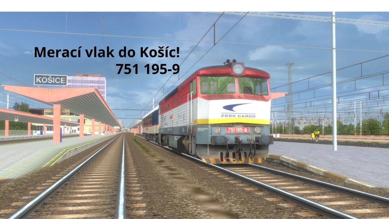 Merací vlak do Košíc CZSK Open Rails
