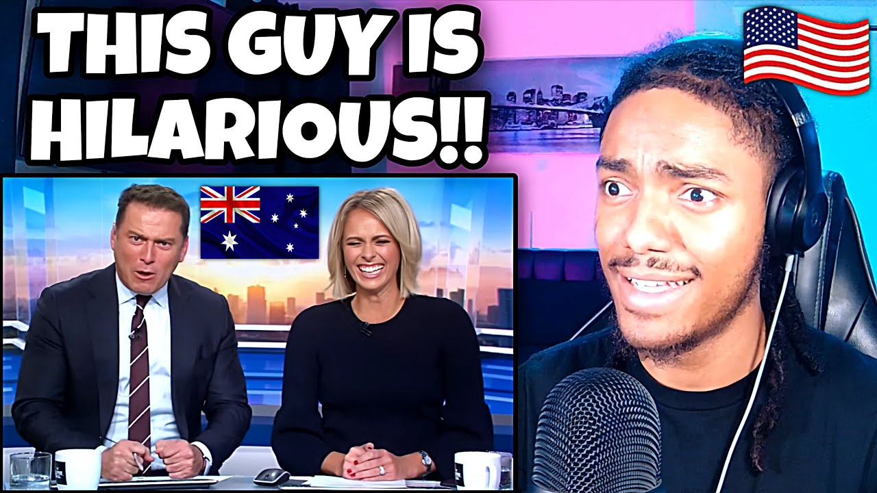 AMERICAN REACTS to Australia's legendary TV host KARL STEFANOVIC