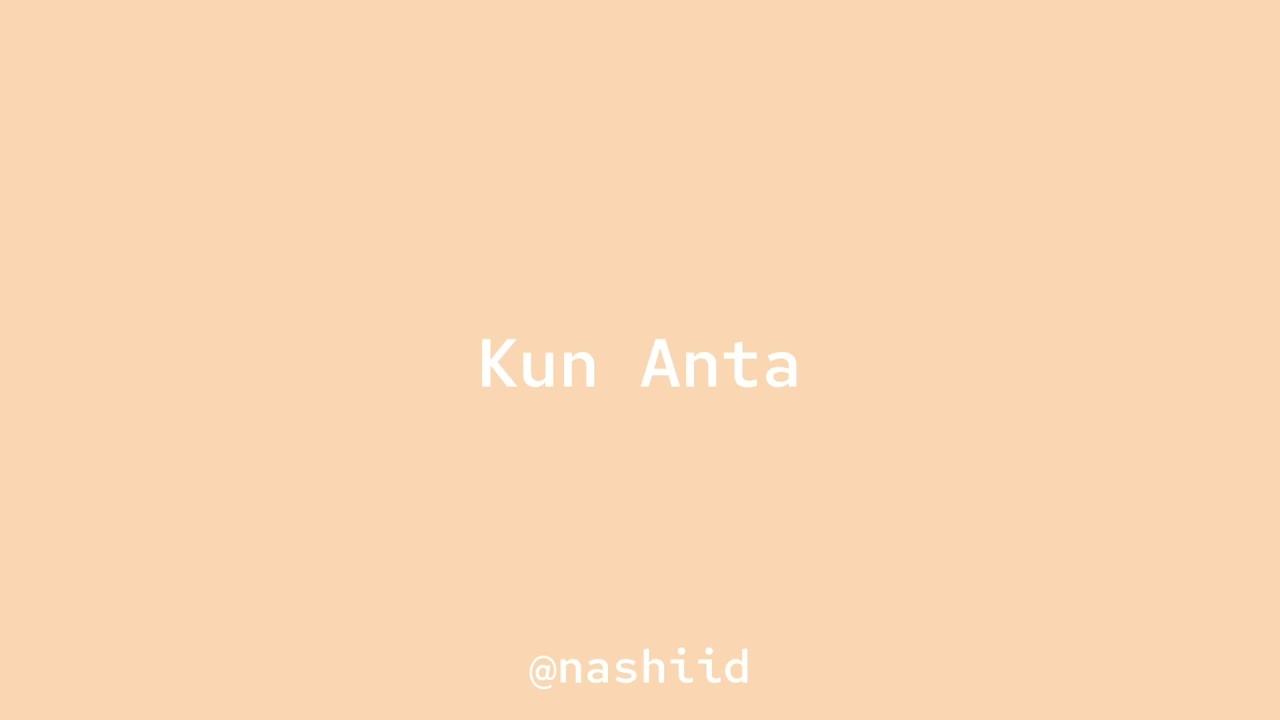 Humood - Kun Anta || sped up