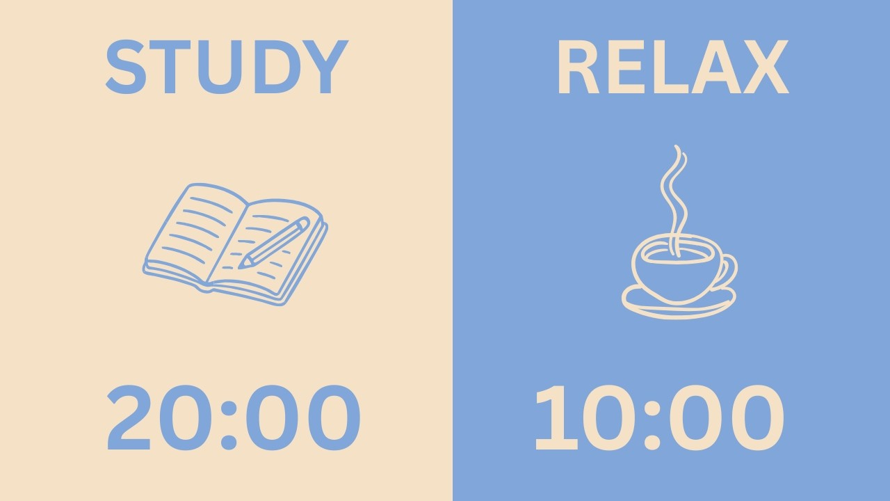 20/10 Pomodoro Timer 🎵 Focus & Reset Cycle | Study With Me