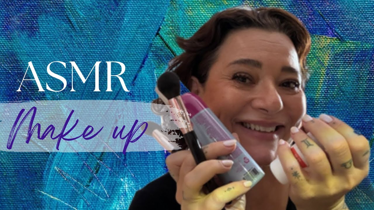 💄ASMR arrume-se comigo!! Make up e fala suave!