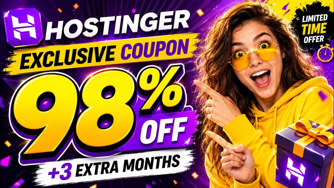 Hostinger Coupon Code Today 2026 ✅ | Hostinger Discount Code 🔥 | Hostinger Promo Code
