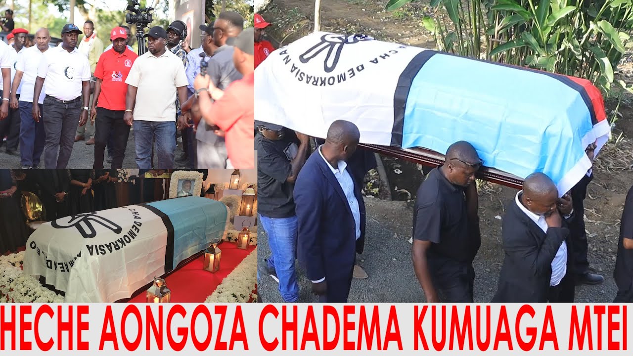 WANANCHI NA JOHN  HECHE WAINGIA BARABARANI ARUSHA KUSINDIKIZA MWILI WA MZEE MTEI 