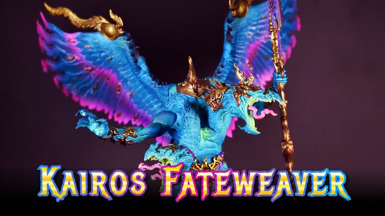 Fluorescent Kairos Fateweaver Tutorial | #aos #warhammer #warhammer40k #dnd #miniaturepainting