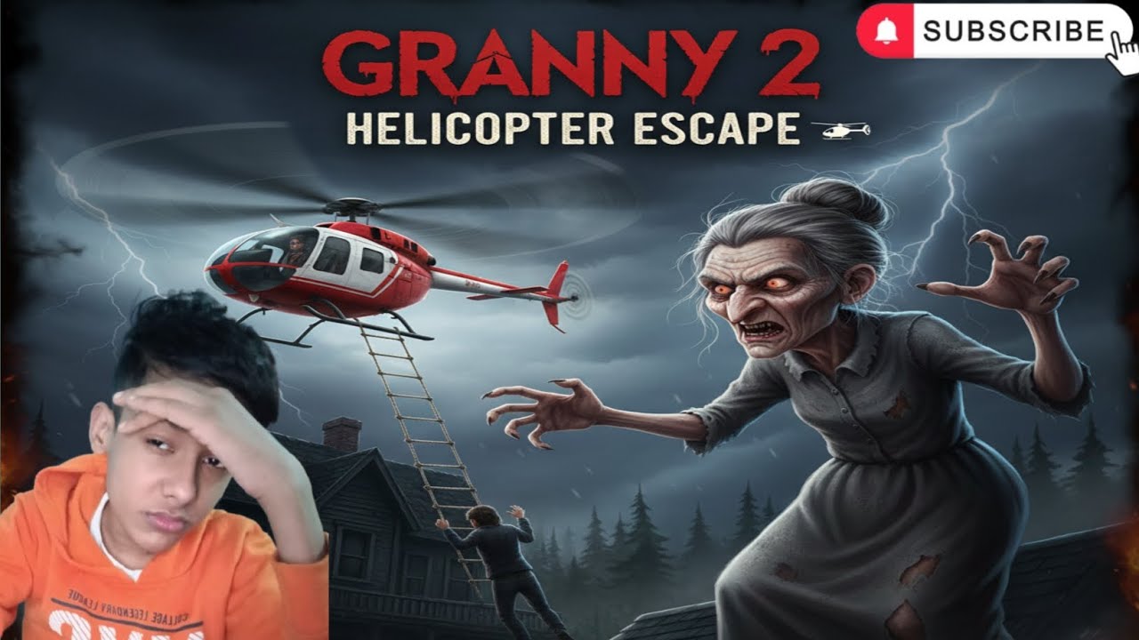 Granny 2 Helicopter 🚁 Escape Subscribe #Viralvideo AZIMGAMESTREAMER 