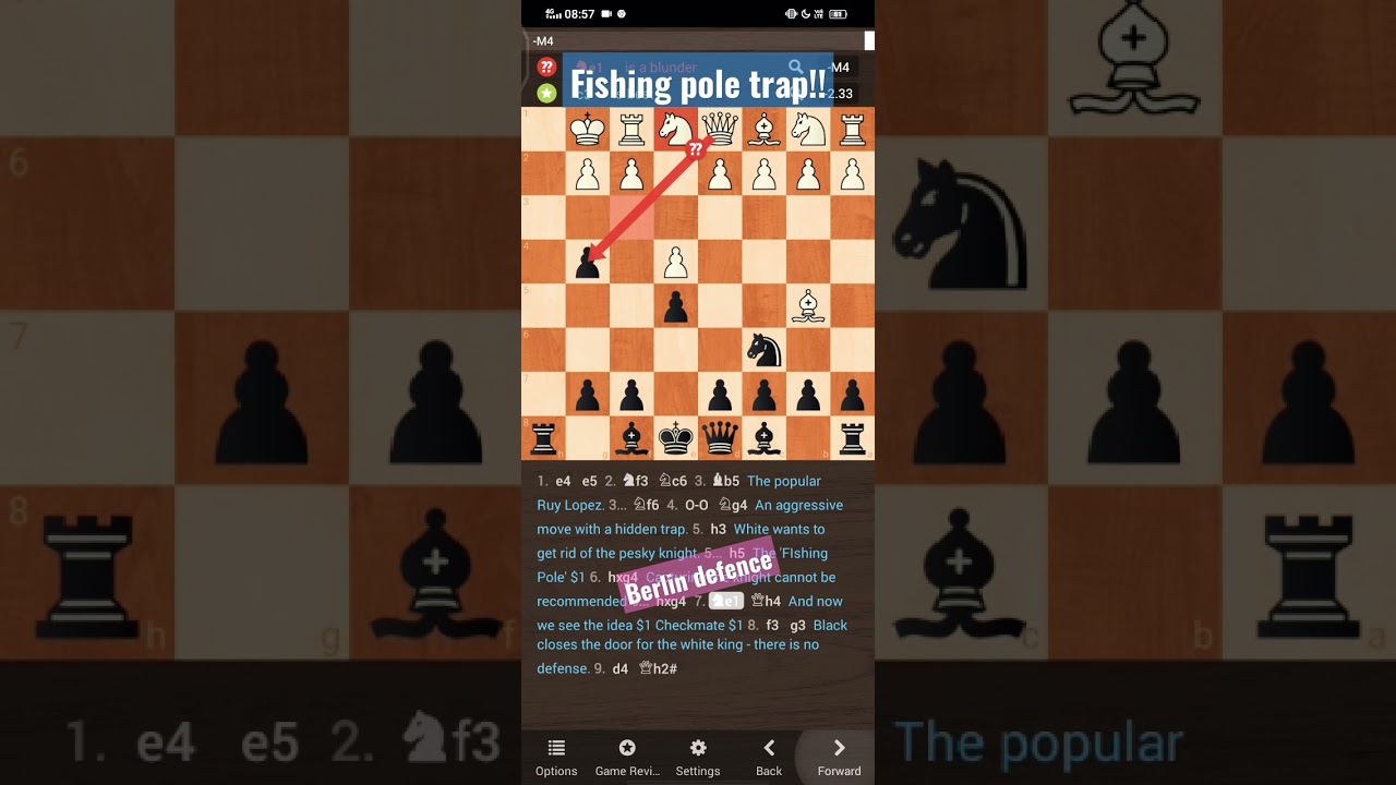 win in 9 moves at chess!! berlin defence