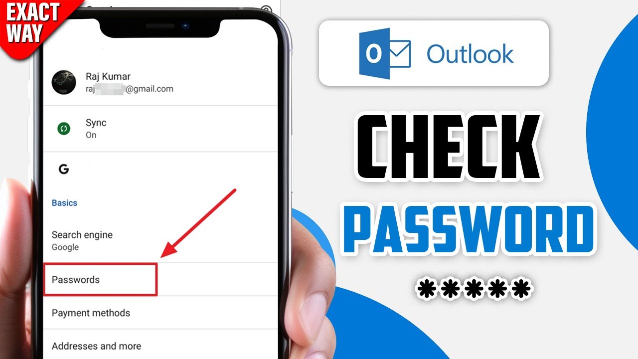 Как найти пароль Outlook на мобильном устройстве 2025 | Просмотр, проверка текущего пароля Outlook