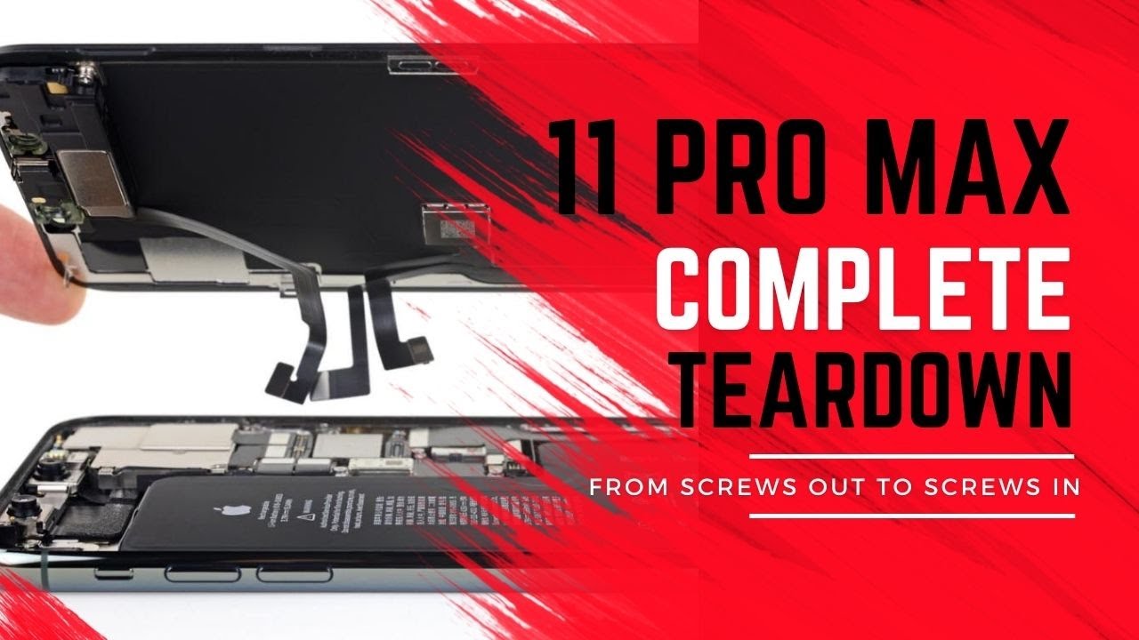 iPhone 11 Pro Max complete teardown - housing + screen replacement