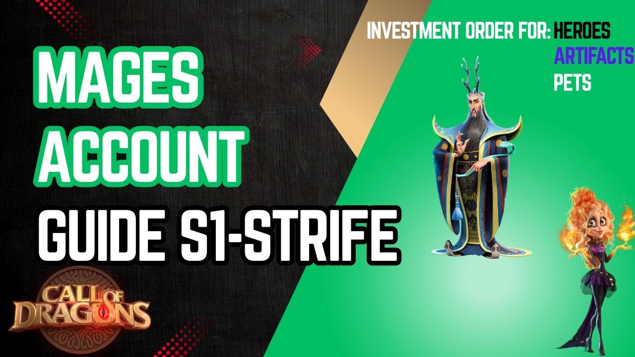 How to build a GOOD MAGE ACCOUNT from 0!! Guide | Call of Dragons