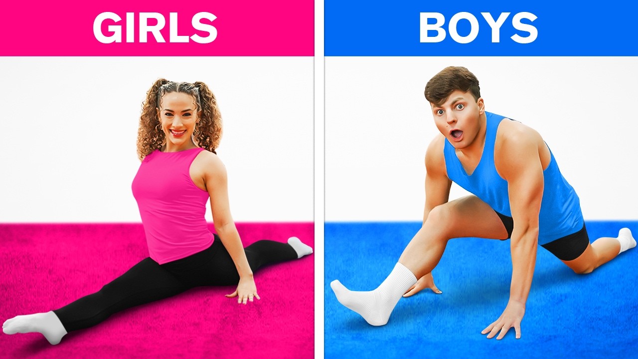 GIRLS vs BOYS Flexibility Challenge!
