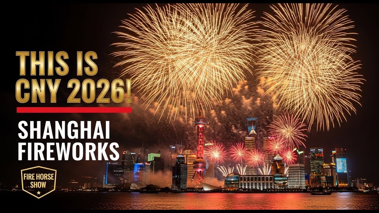 Shanghai Chinese New Year 2026 LIVE 🎆 | 24/7 Virtual Fireworks & Fire Horse Show