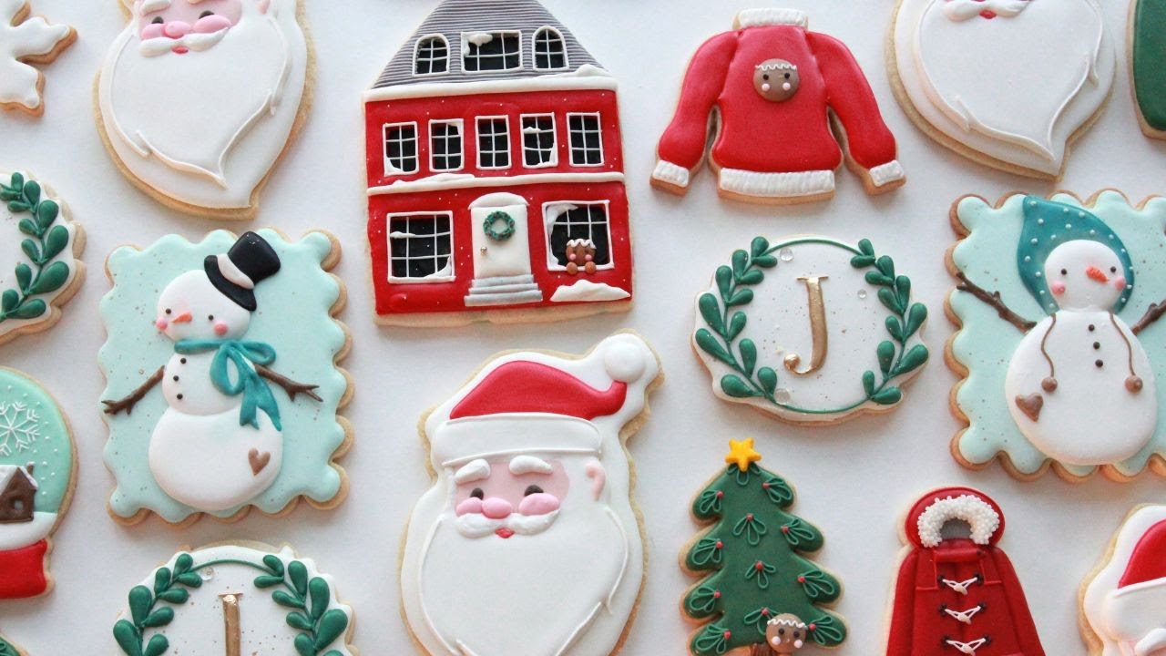 Decorating Christmas Cookies with Royal Icing