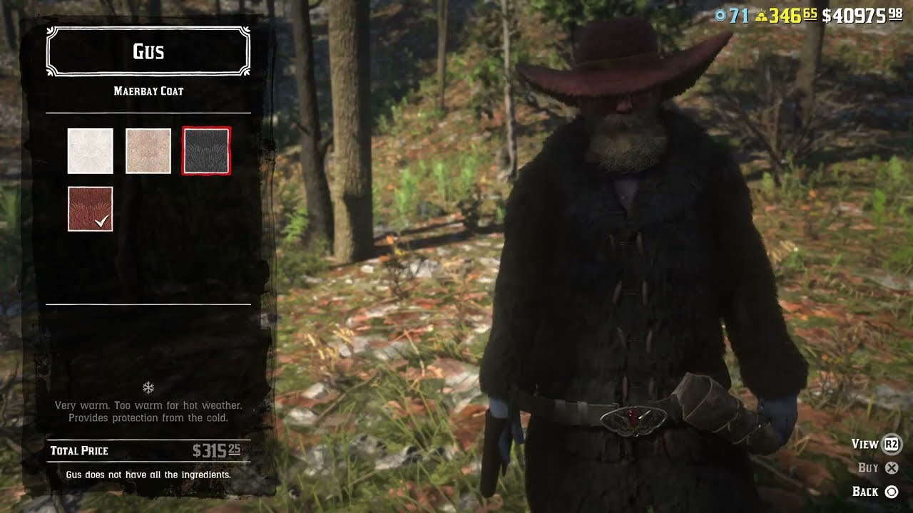Red Dead Online- Maerbay Coat- Perfect Bear pelt - Gus- clothing