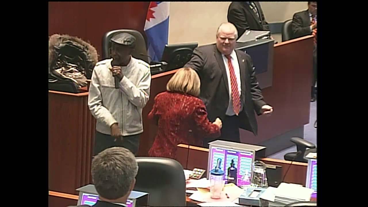 Mayor Ford & councillors dance at city hall