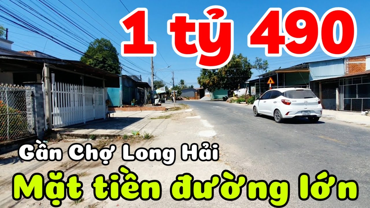Bán đất tặng nhà 6x29 100% đất ở đô thị mặt tiền đường lớn gần Chợ Long Hải phường Long Hoa Tây Ninh