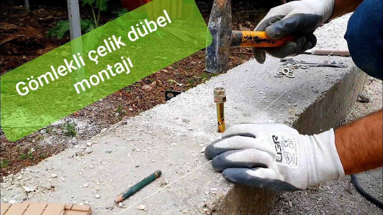Gömlekli Çelik Beton Dübeli Nasıl Monte edilir