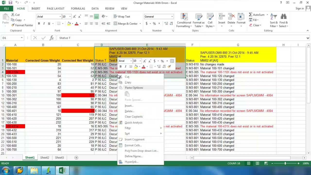 MM02 – Error Processing & Filter