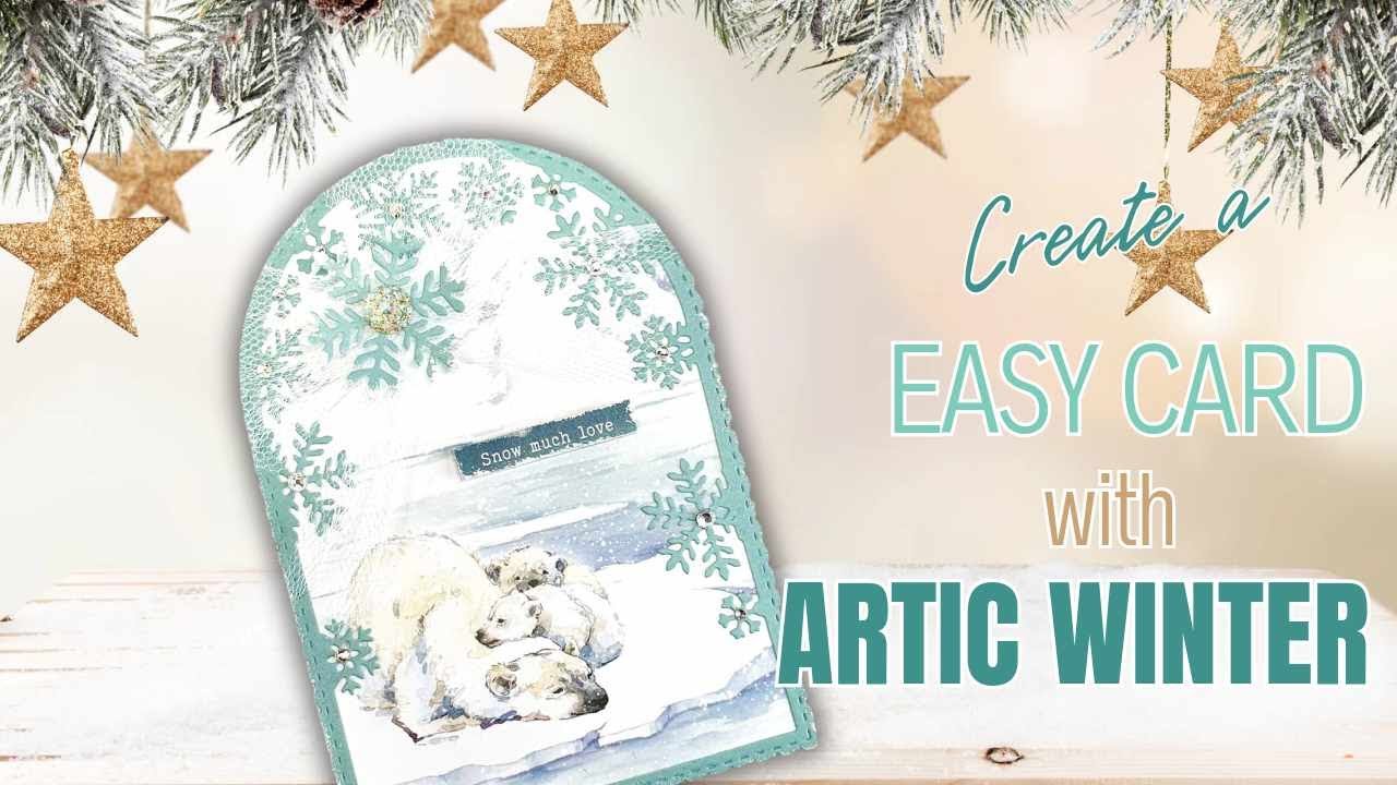 Winter card with Artic winter Collection.