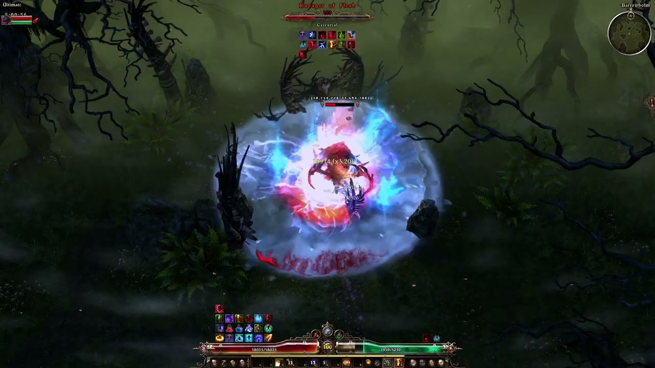 Cold Damageless Auramant+Pets vs RavagerRed (1.3.0 PT)
