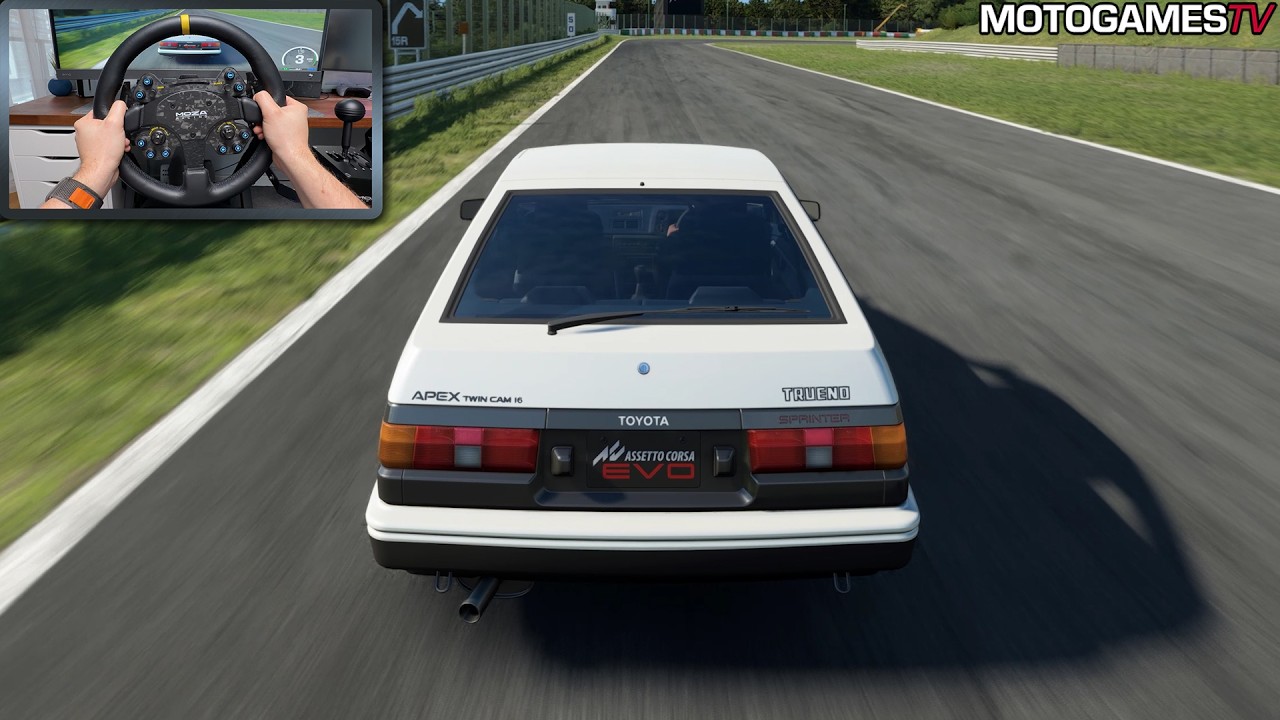 Assetto Corsa EVO - Toyota Sprinter Trueno 1600GT-Apex (AE86) at Suzuka West | Early Access 0.5