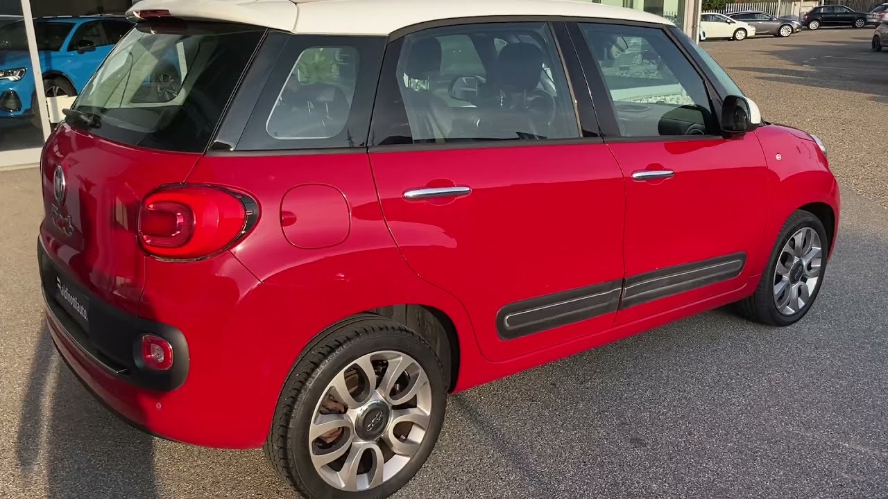 FIAT 500L 1.6 DIESEL 120CV LOUNGE CAMBIO MANUALE COL. ROSSO TETTO BIANCO USATA ANNO 2014 KM 125.000