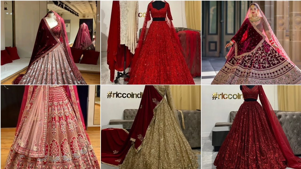 Dreamy Bridal Lehengas 😍 | Red, Maroon & Golden Bridal Looks