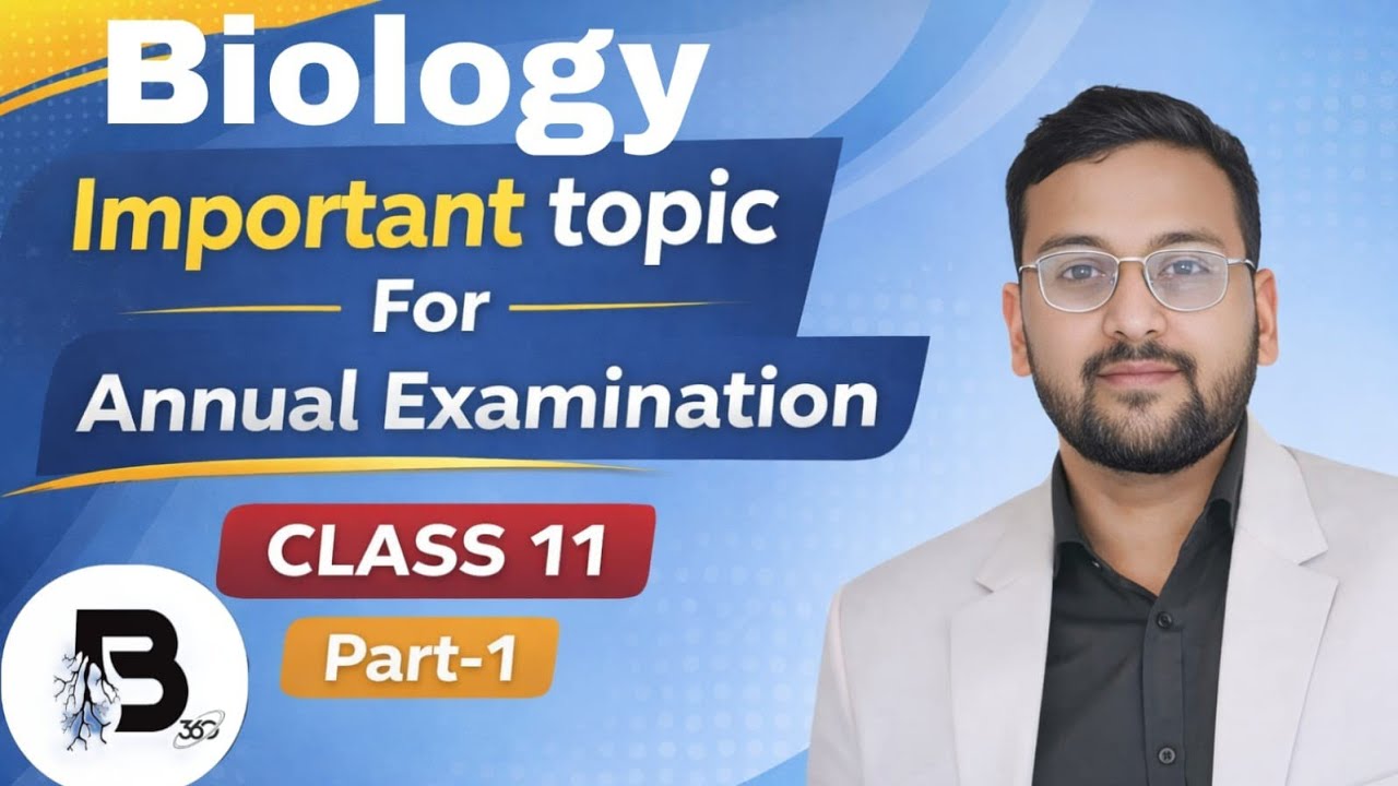 Class 11 | Biology | Important Topic For Annual Examination by Shivam Dubey sir 