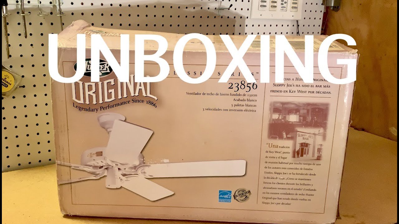 Unboxing: Hunter “Classic Original” Ceiling Fan