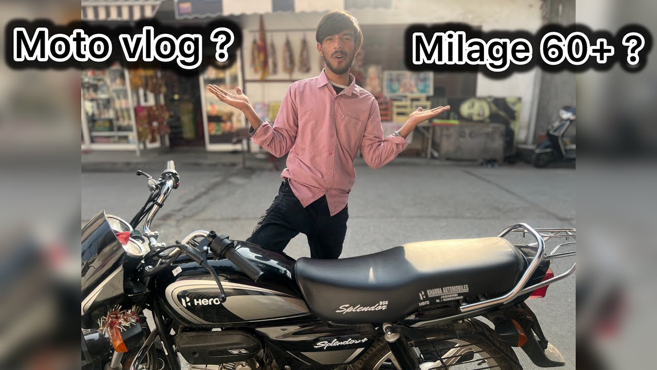 Splender plus good for moto vlog 2026  ?