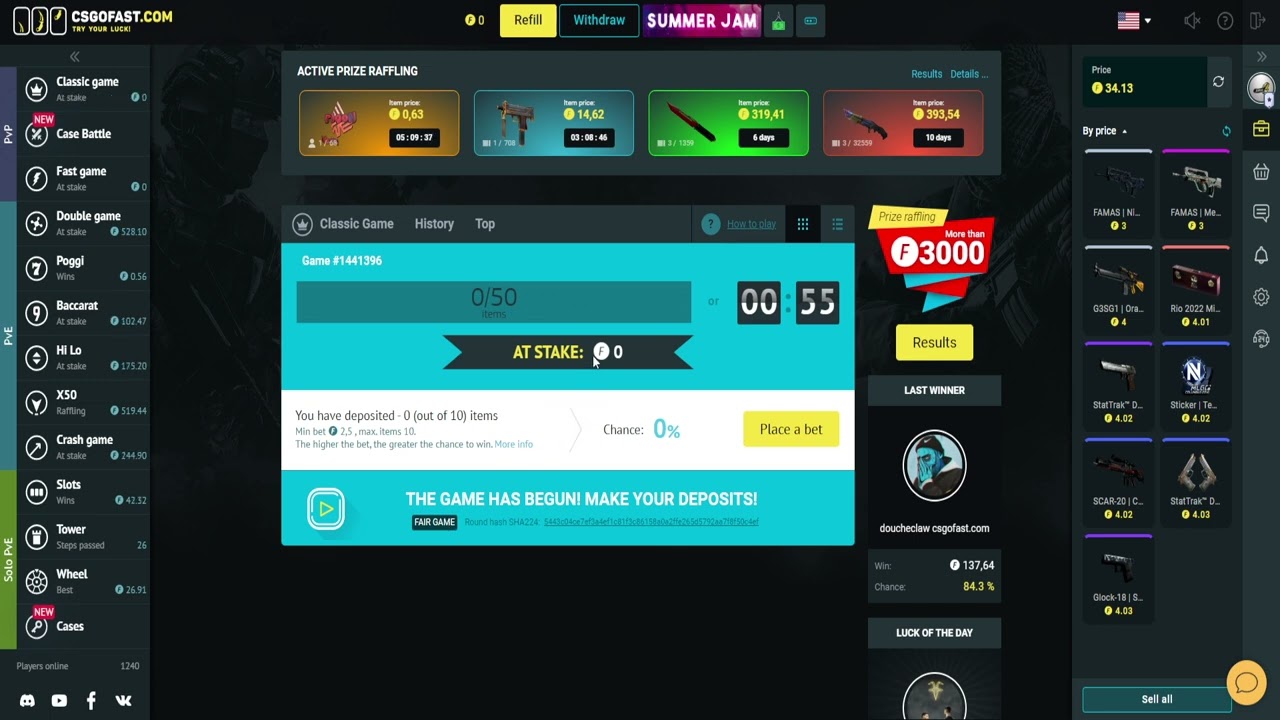 CSGOFAST - cos tam daje ten Jackpot  #csgofast #csgo #csgogambling #csgojackpot