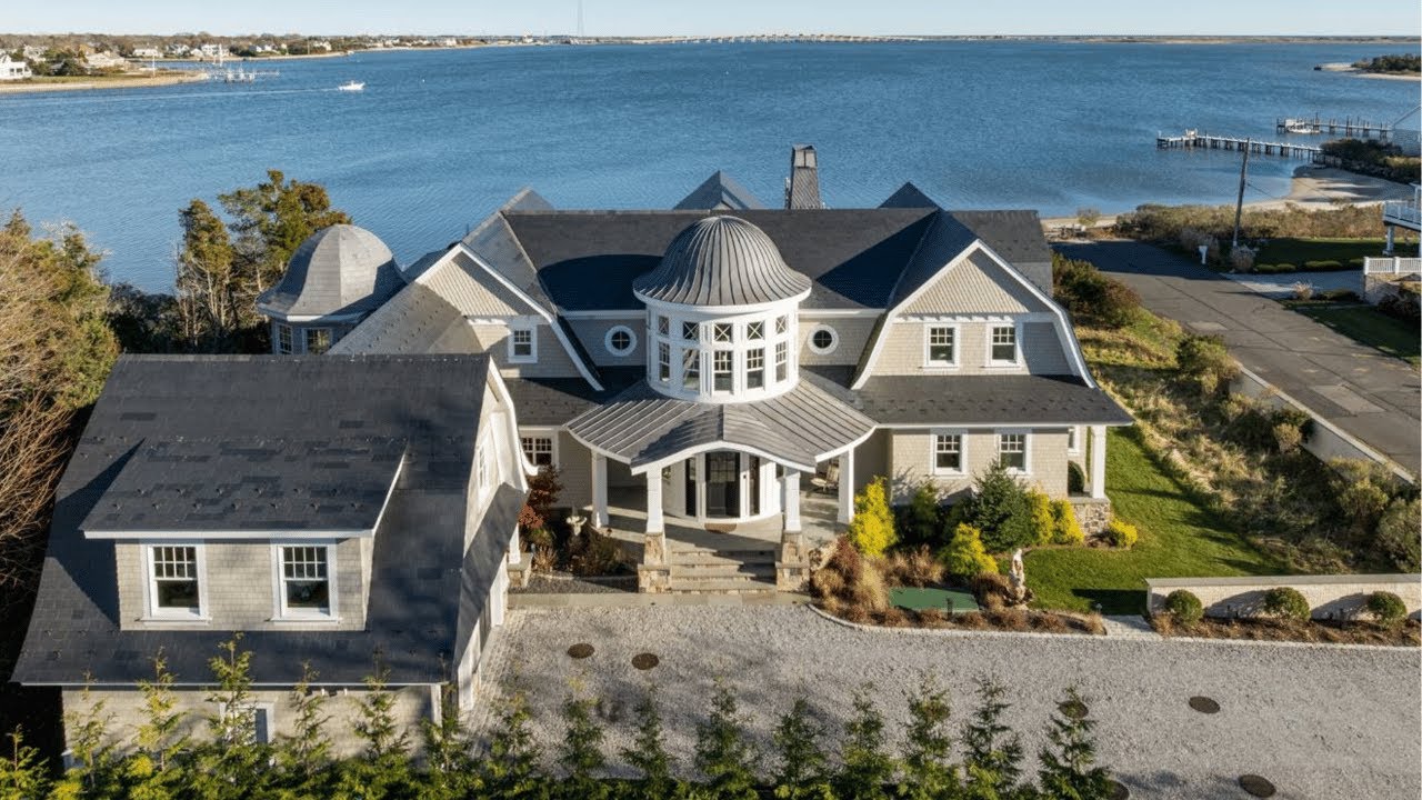 INSIDE a Shinnecock Bay Waterfront Home with Private Beach, Dock & Infinity Pool | SERHANT. Tour