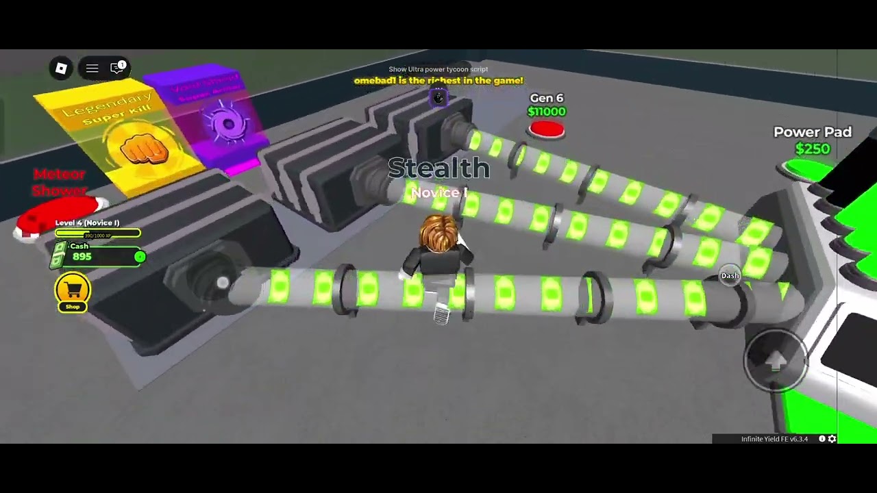 Ultra power tycoon script Auto collect walkspeed ) 2025