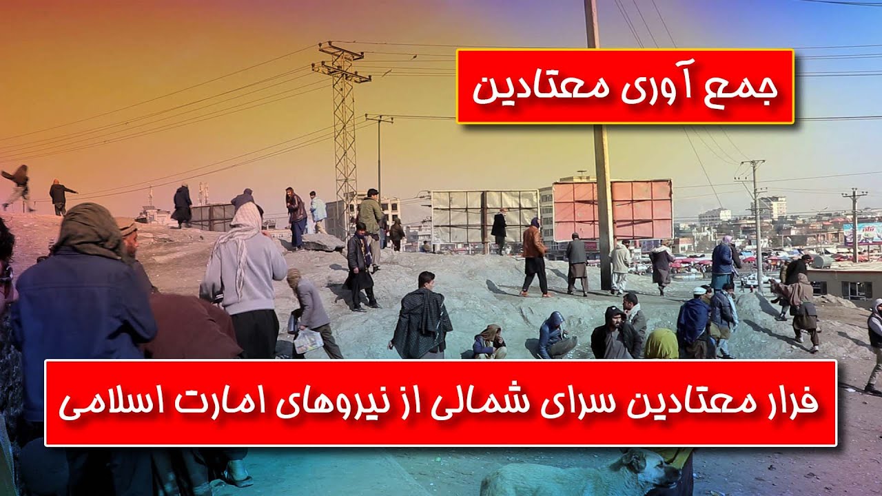 فرار معتادین سرای شمالی از گزمه طالبان