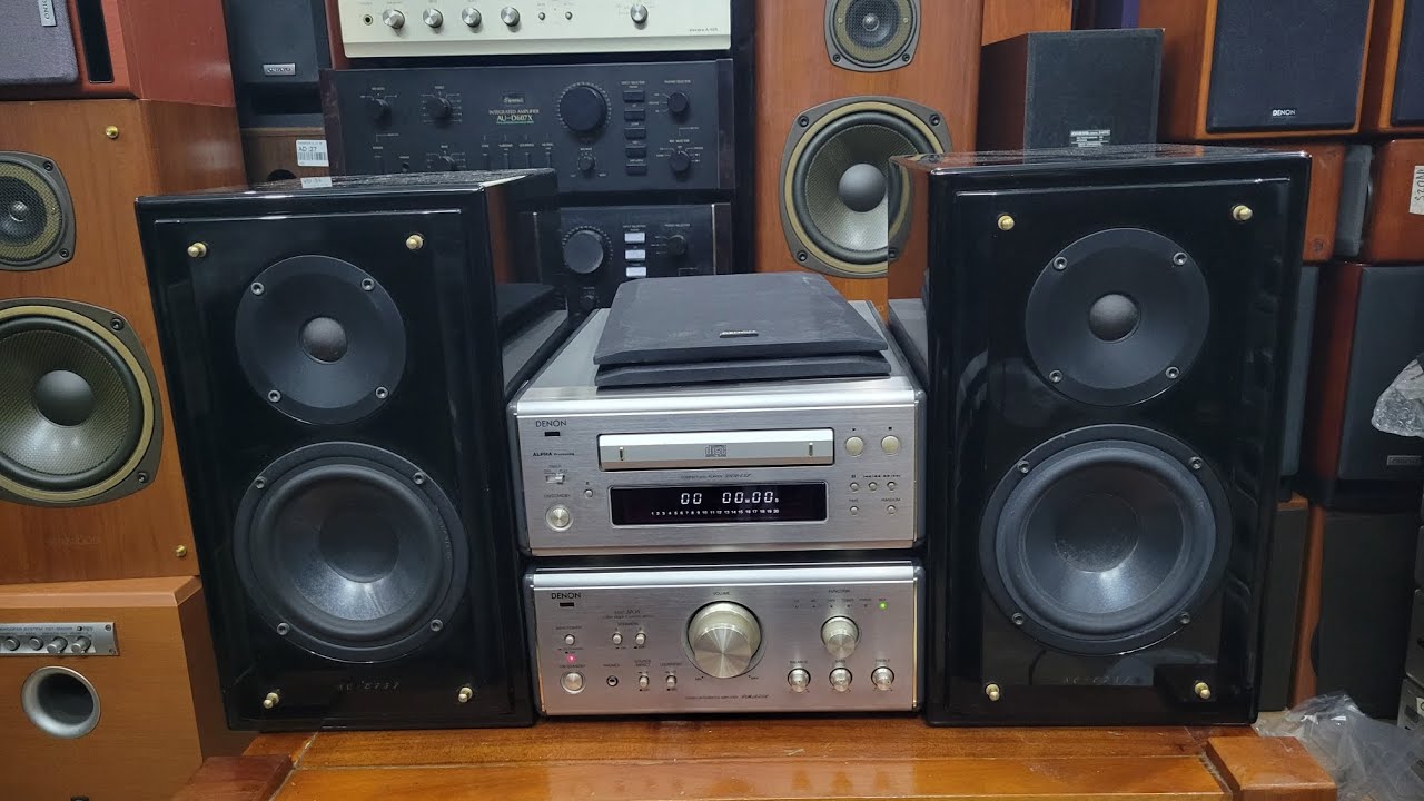 Dàn denon 7.5L gỗ bóng piano củ loa châu âu  âm sắc mượt mà.giá 13.5tr lh 0868943944 & 0913286813