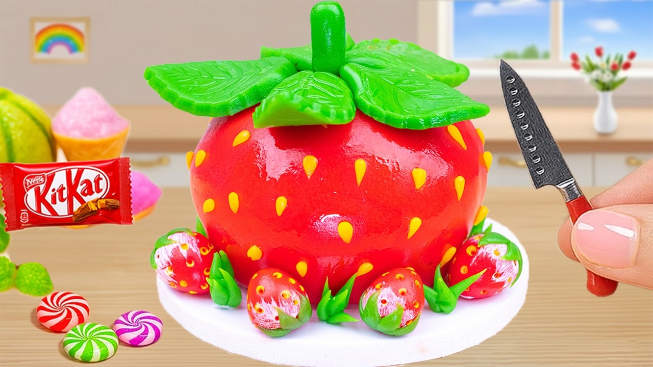 Amazing KitKat Cake Dessert | So Beautiful Strawberry Cake Of The Sea