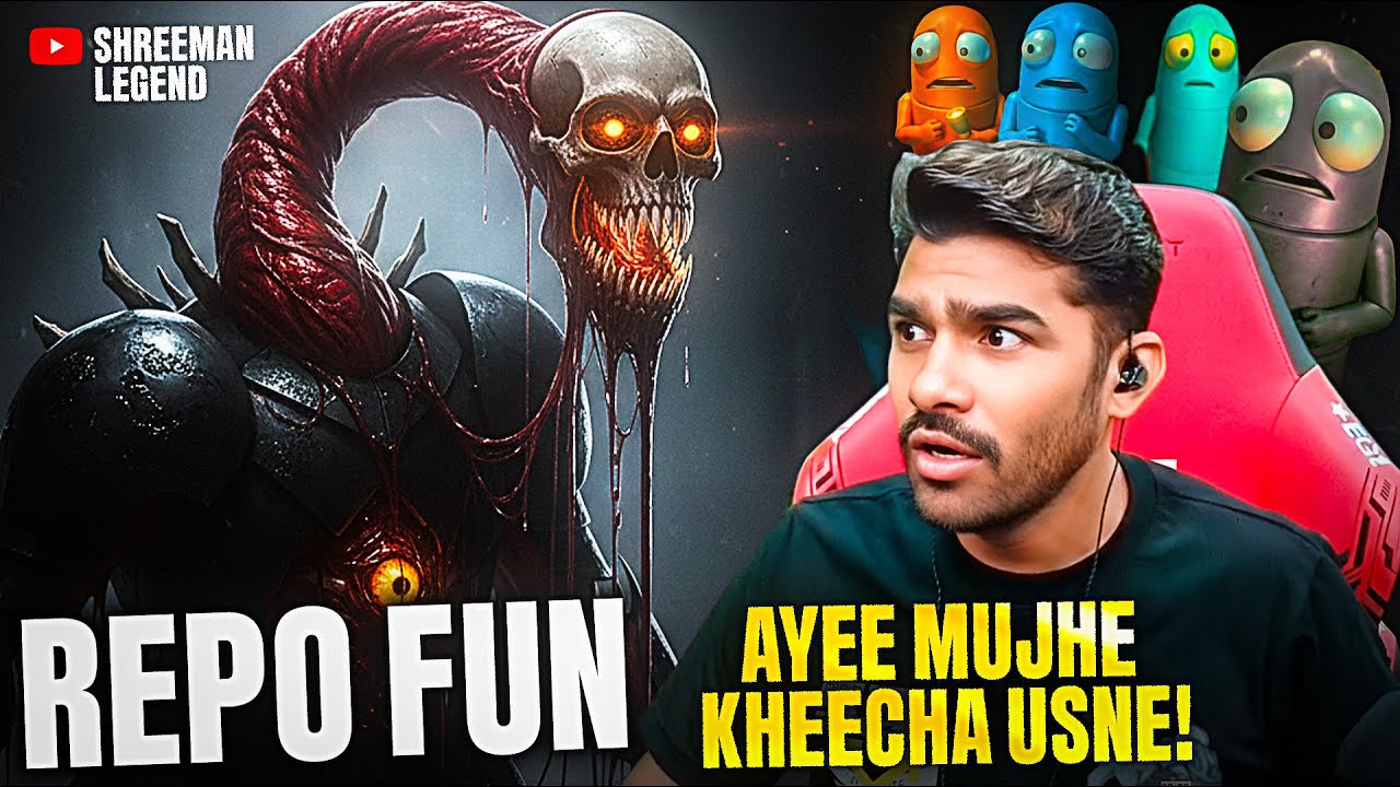 😱 REPO Game Mein Mujhe Kheecha Gaya! | Horror FUN Gameplay 😈 | Shreeman Legend