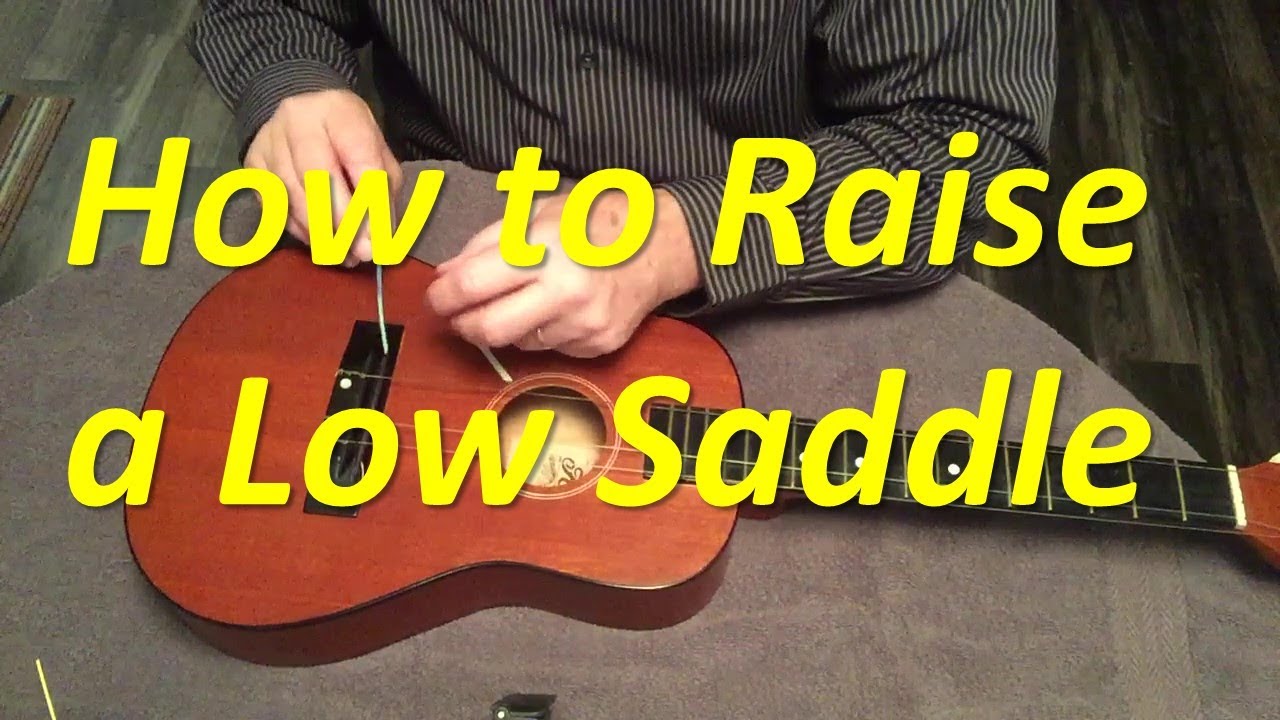 How to Raise a Low Saddle on an Ukulele With Shims